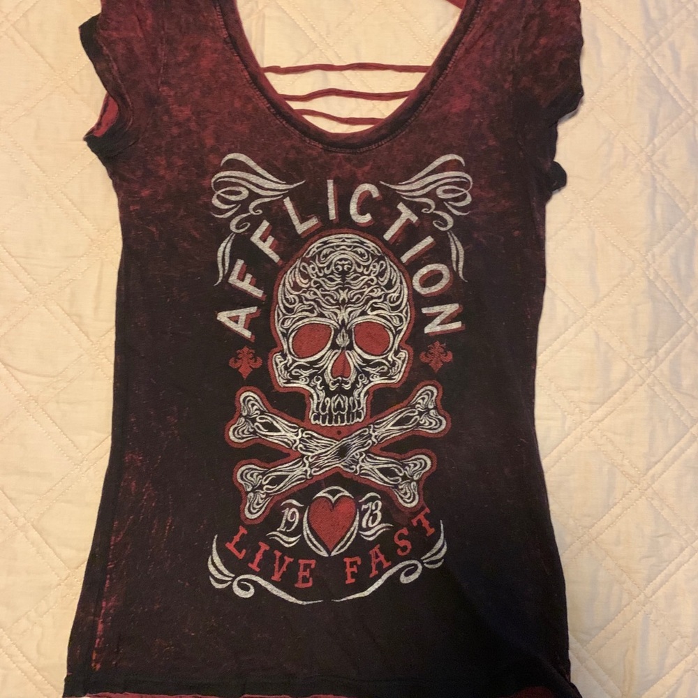 Affliction reversible T-shirt